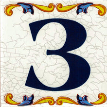 Charger l'image dans la galerie, Números y Letras en cerámica. Modelo "Craquelé" - Tamaño 7,5 x 7,5 cms