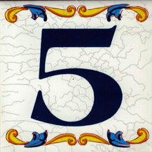 Charger l'image dans la galerie, Números y Letras en cerámica. Modelo "Craquelé" - Tamaño 7,5 x 7,5 cms