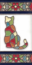 Charger l'image dans la galerie, Chiffres et lettres en céramique. Modèle "Fleur" - Dimensions 5,5 x 10,5 cm