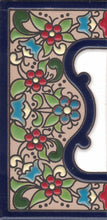 Charger l'image dans la galerie, Chiffres et lettres en céramique. Modèle "Fleur" - Dimensions 5,5 x 10,5 cm