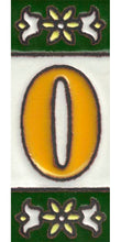 Charger l'image dans la galerie, Chiffres et lettres en céramique. Modèle "Vert" - Taille 3 x 7 cm