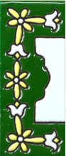Charger l'image dans la galerie, Chiffres et lettres en céramique. Modèle "Vert" - Taille 3 x 7 cm