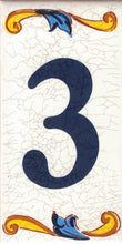 Charger l'image dans la galerie, Chiffres et lettres en céramique. Modèle "Craquelé". Taille 7,5 x 15 cm