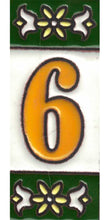 Charger l'image dans la galerie, Chiffres et lettres en céramique. Modèle "Vert" - Taille 3 x 7 cm