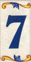 Charger l'image dans la galerie, Chiffres et lettres en céramique. Modèle "Craquelé". Taille 7,5 x 15 cm