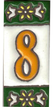 Charger l'image dans la galerie, Chiffres et lettres en céramique. Modèle "Vert" - Taille 3 x 7 cm