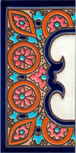 Charger l'image dans la galerie, Chiffres et lettres en céramique. Modèle "Arche Bleue" - Dimensions 5,5 x 10,5 cm