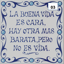 Load image into Gallery viewer, Ceramic decal sayings - Spanish sayings - Decorative phrases