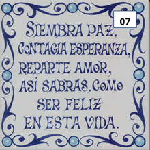 Load image into Gallery viewer, Ceramic decal sayings - Spanish sayings - Decorative phrases