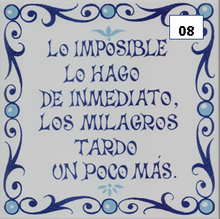 Load image into Gallery viewer, Ceramic decal sayings - Spanish sayings - Decorative phrases