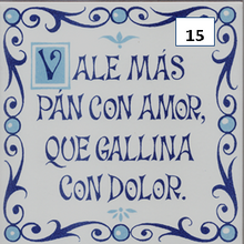 Load image into Gallery viewer, Ceramic decal sayings - Spanish sayings - Decorative phrases