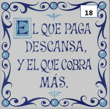 Load image into Gallery viewer, Ceramic decal sayings - Spanish sayings - Decorative phrases