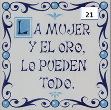Load image into Gallery viewer, Ceramic decal sayings - Spanish sayings - Decorative phrases