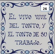 Load image into Gallery viewer, Ceramic decal sayings - Spanish sayings - Decorative phrases