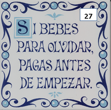 Load image into Gallery viewer, Ceramic decal sayings - Spanish sayings - Decorative phrases