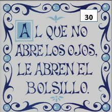 Load image into Gallery viewer, Ceramic decal sayings - Spanish sayings - Decorative phrases