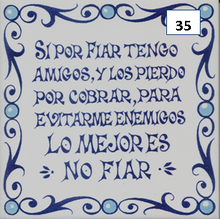 Load image into Gallery viewer, Ceramic decal sayings - Spanish sayings - Decorative phrases