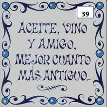 Load image into Gallery viewer, Ceramic decal sayings - Spanish sayings - Decorative phrases