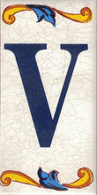 Charger l'image dans la galerie, Chiffres et lettres en céramique. Modèle "Craquelé". Taille 7,5 x 15 cm