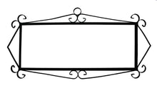 Cargar imagen en el visor de la galería, Marco de Forja para Letras y Números de Cerámica (Piezas 3,50x7,50 cms) – Soporte para Pared
